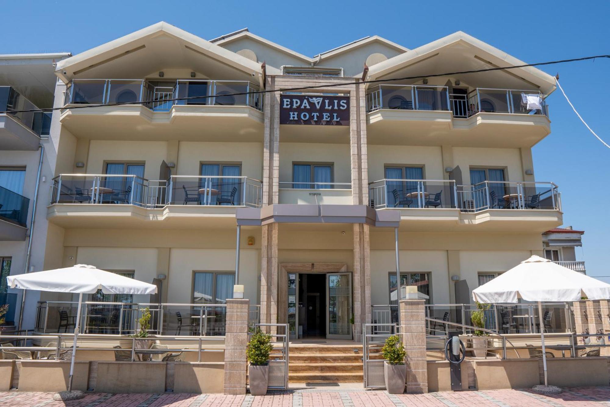 Hotel Epavlis Eleftheriadi Paralía Exteriör bild